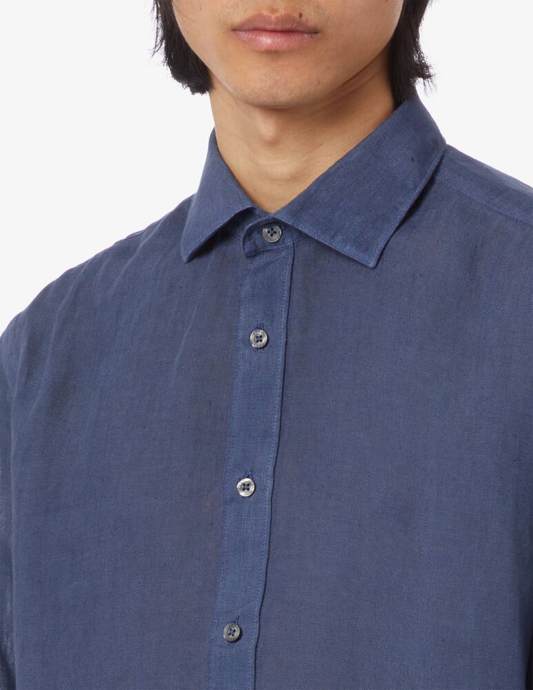 rinascente 120% Lino Camicia manica lunga in lino slim fit