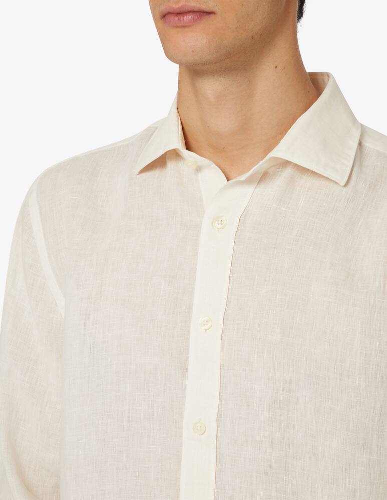 rinascente 120% Lino Camicia manica lunga in lino slim fit 