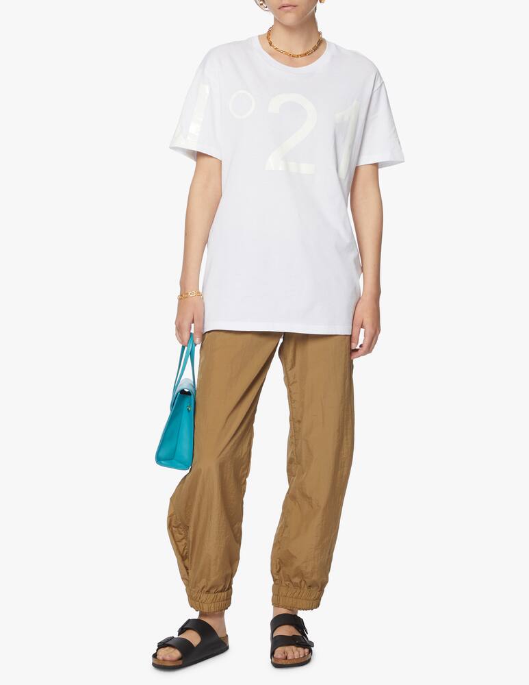 rinascente N°21 T-shirt oversize con logo