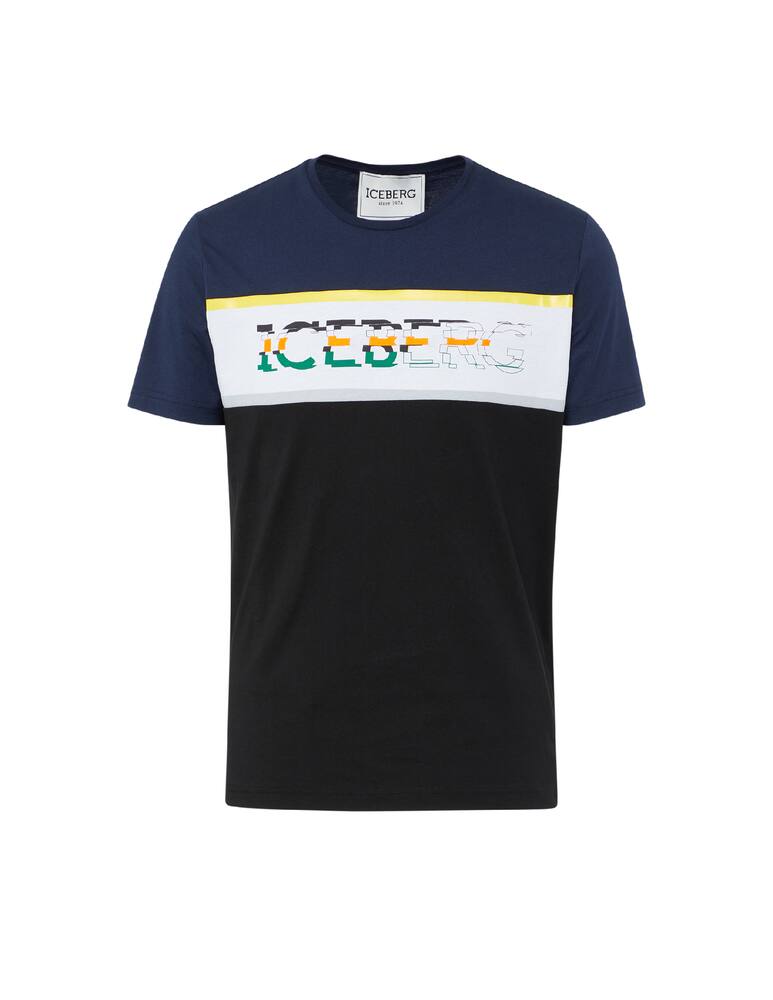 rinascente Iceberg T-shirt jersey in cotone con logo 