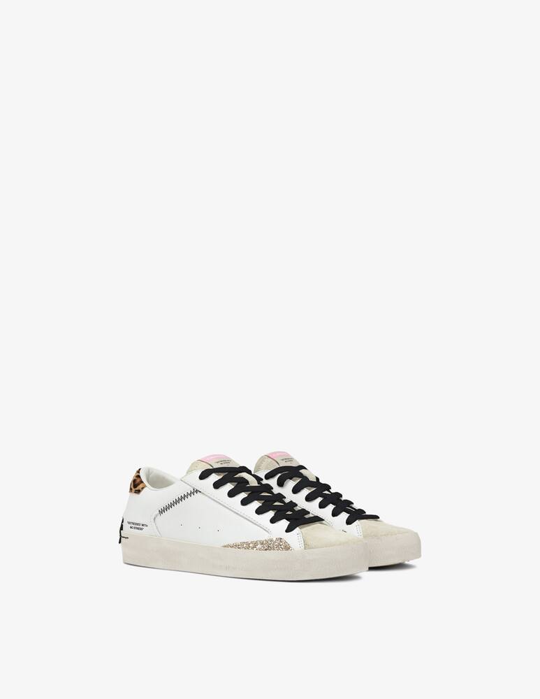rinascente Crime London Sneakers Distressed Savage White