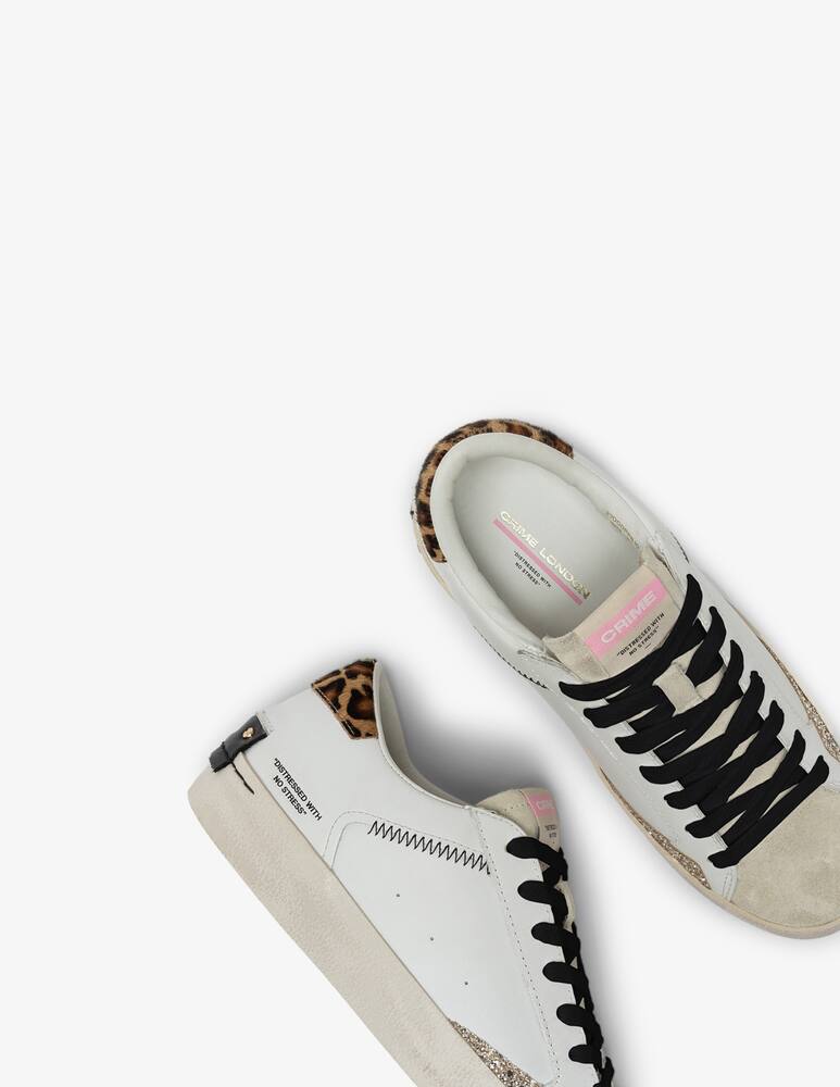 rinascente Crime London Sneakers Distressed Savage White