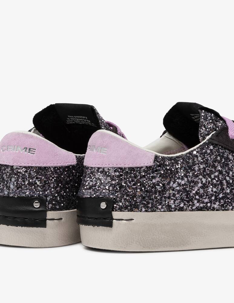 rinascente Crime London Sneaker con glitter effetto invecchiato