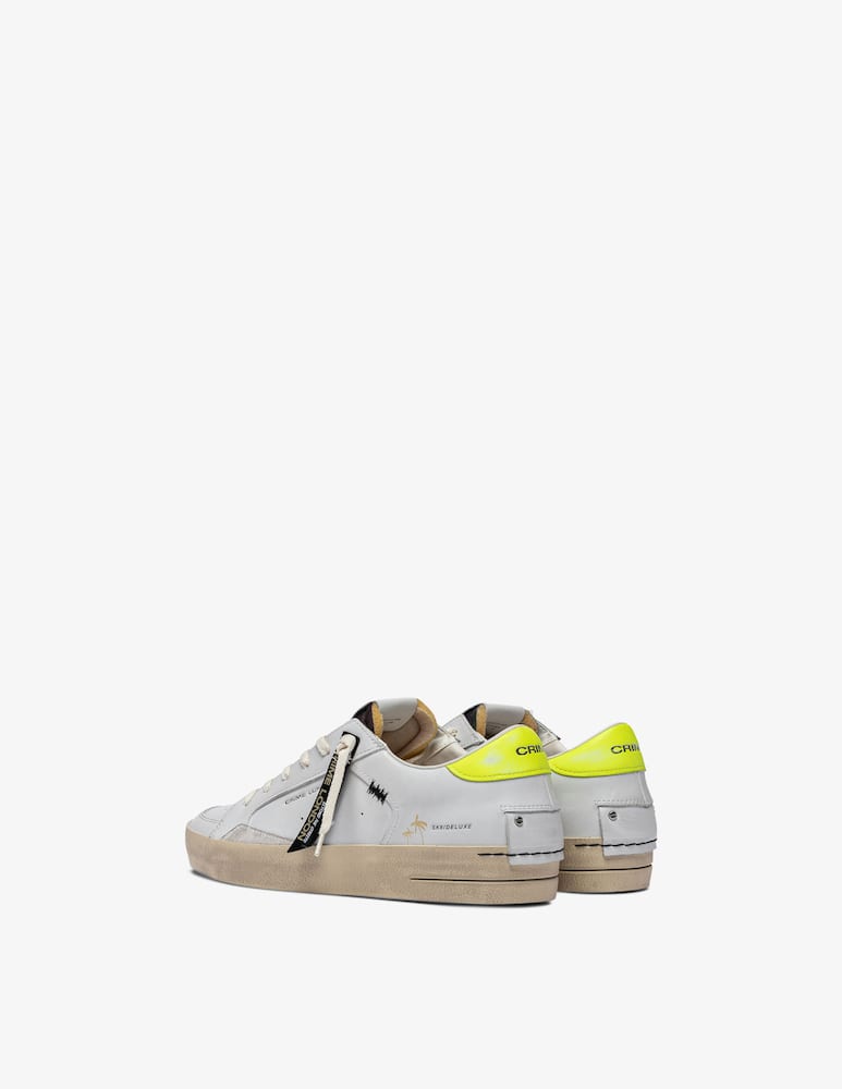 rinascente Crime London Sneakers Sk8 Deluxe Camo Yellow