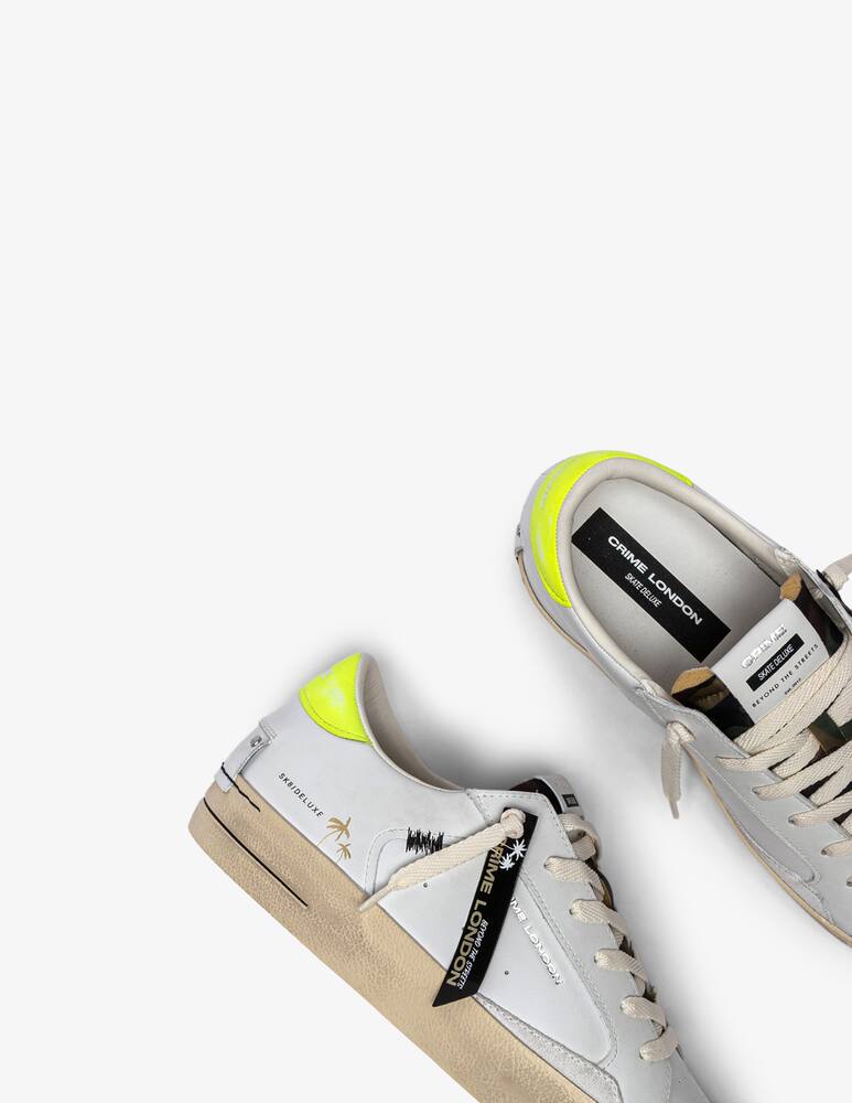 rinascente Crime London Sneakers Sk8 Deluxe Camo Yellow