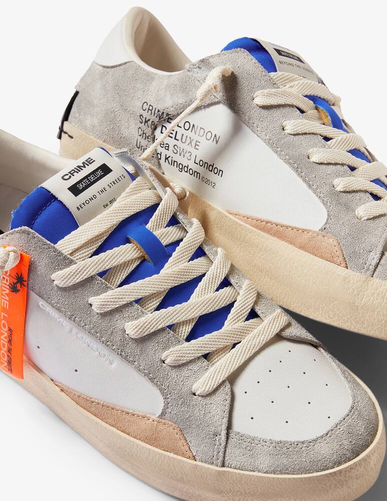 rinascente Crime London Sk8 Deluxe Misty Grey Sneakers