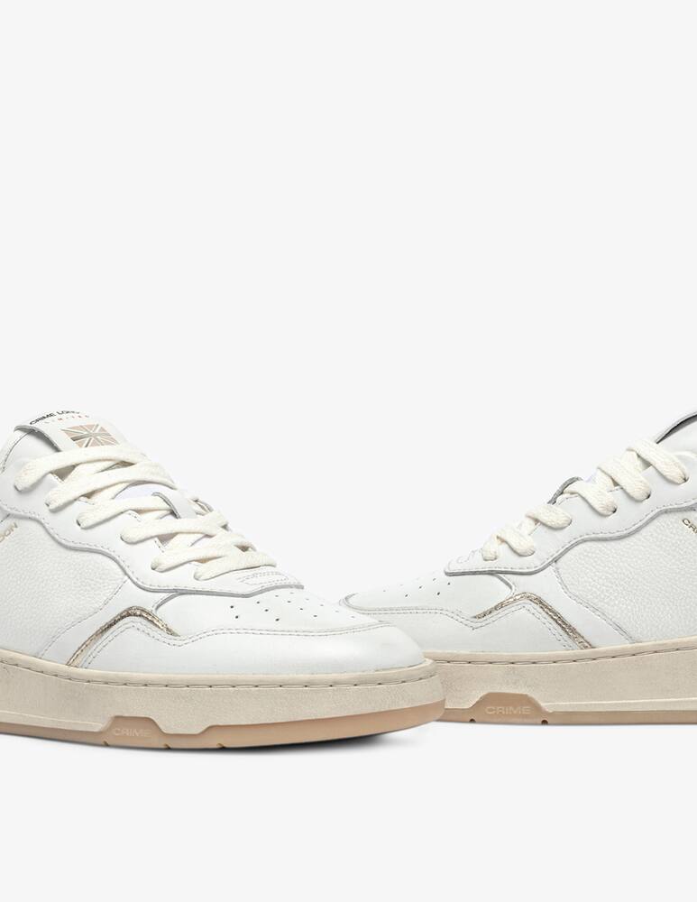 rinascente Crime London Timeless Platinum Gloss Sneakers