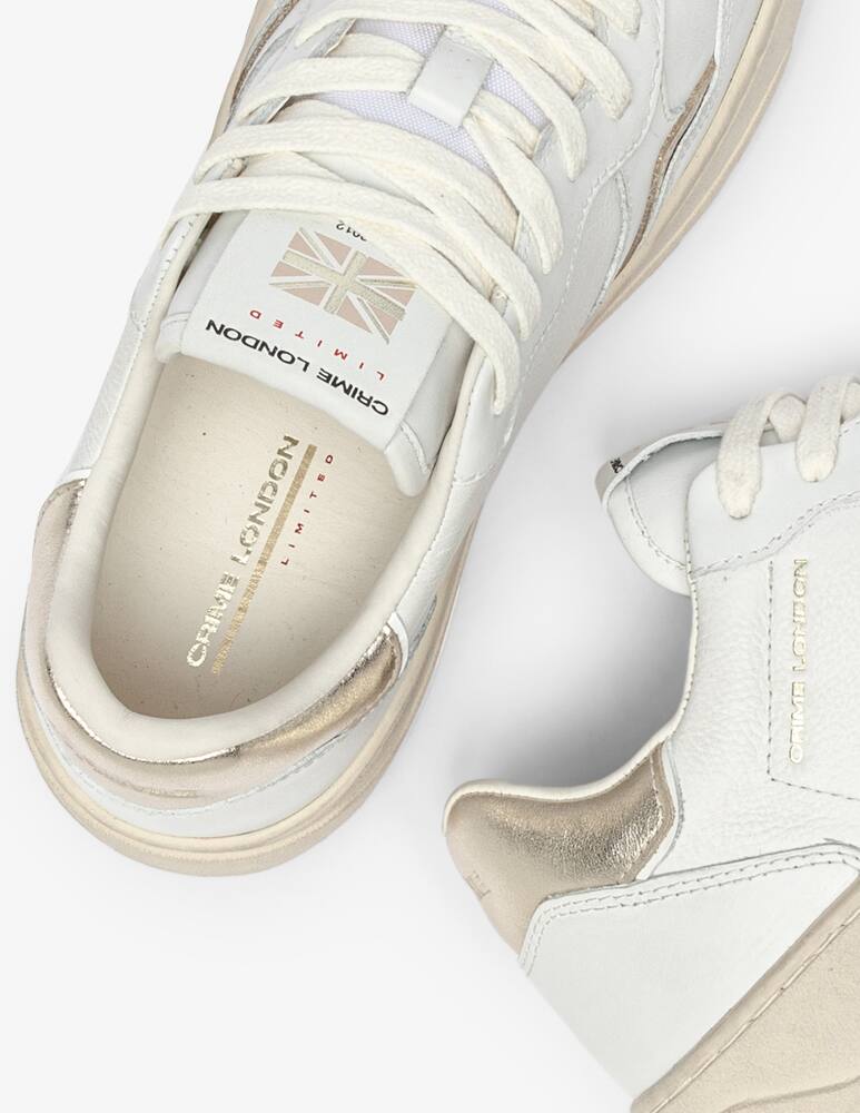 rinascente Crime London Timeless Platinum Gloss Sneakers