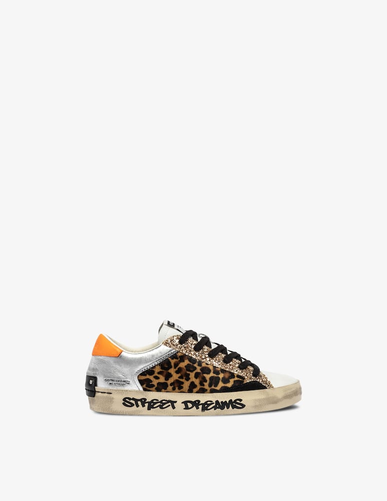 rinascente Crime London Distressed patchwork sneakers