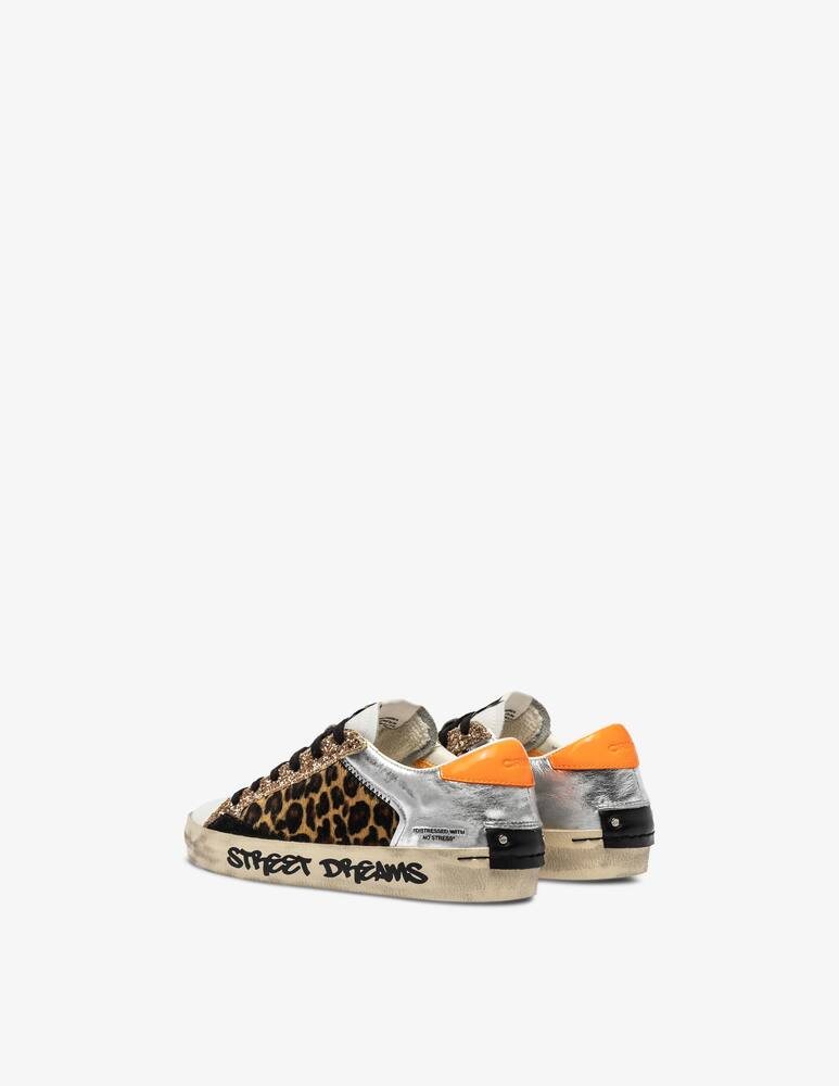 rinascente Crime London Distressed patchwork sneakers