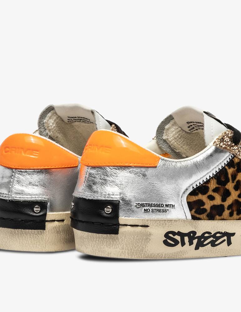 rinascente Crime London Distressed patchwork sneakers