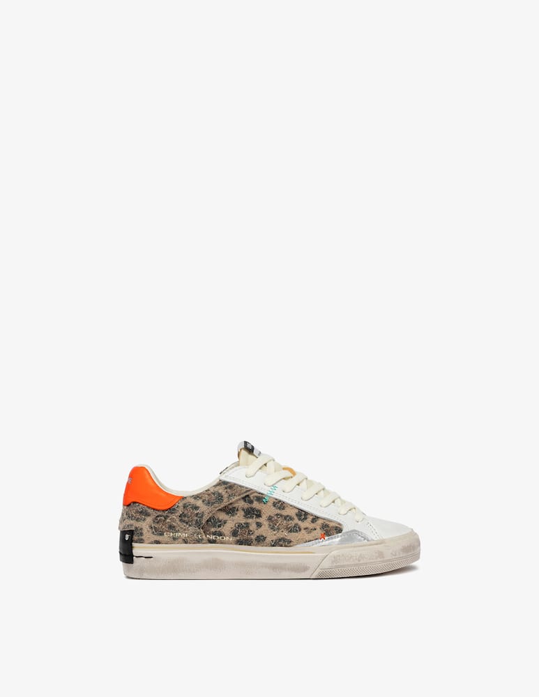 rinascente Crime London Sneakers leopardate deconstructed