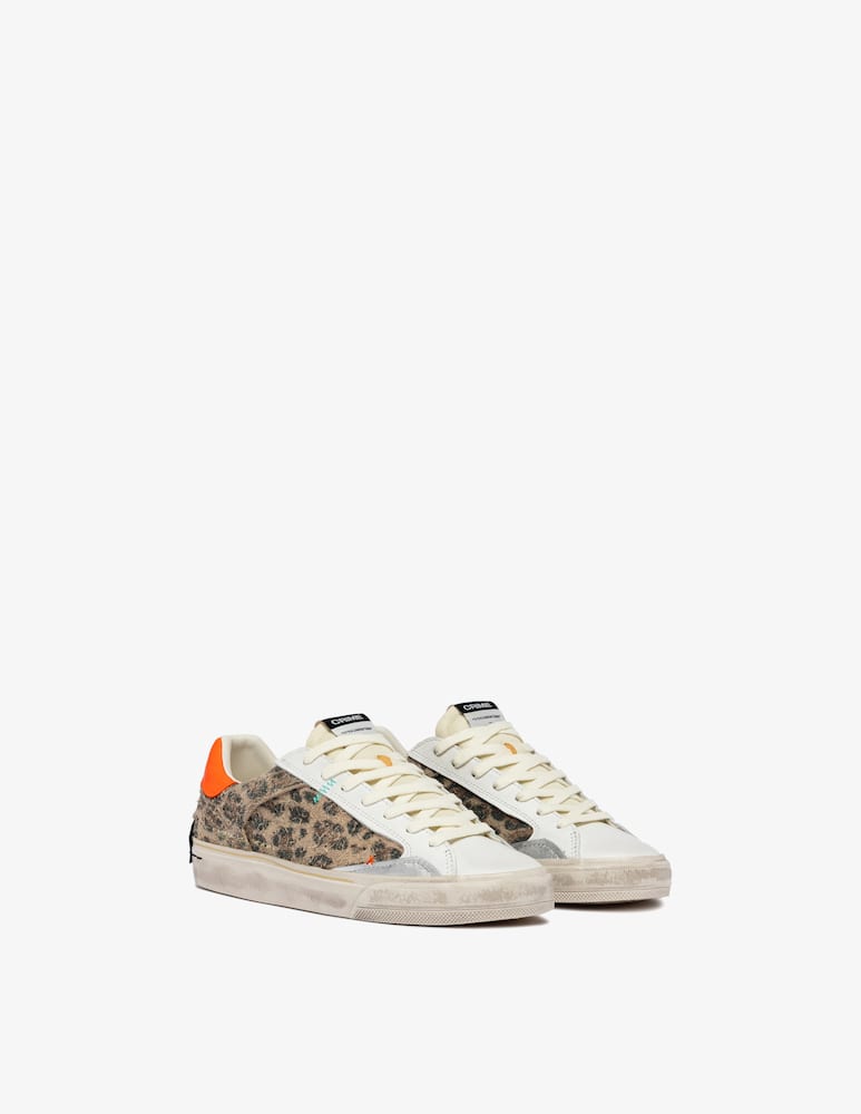 rinascente Crime London Sneakers leopardate deconstructed