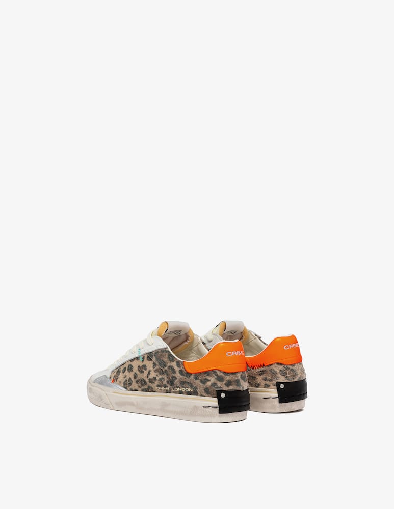 rinascente Crime London Sneakers leopardate deconstructed