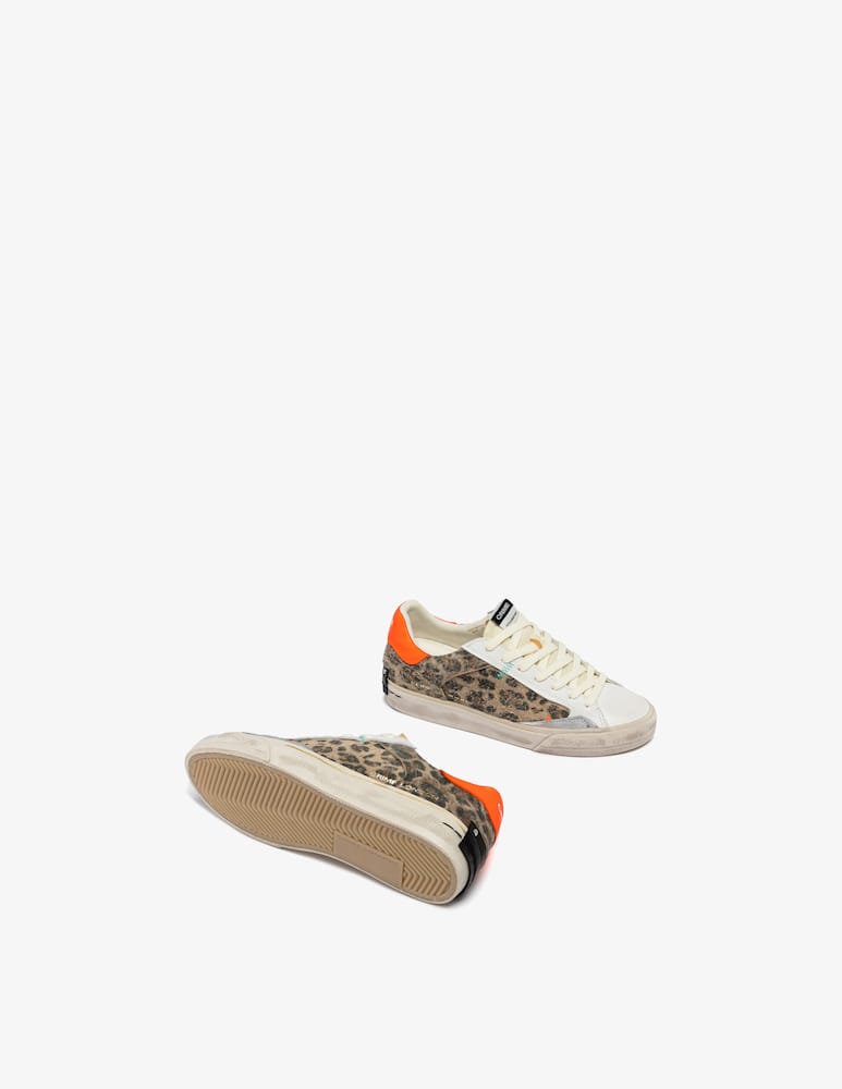 rinascente Crime London Sneakers leopardate deconstructed