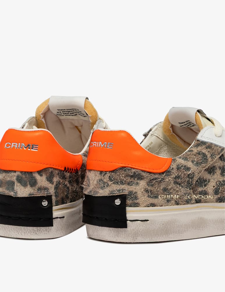 rinascente Crime London Sneakers leopardate deconstructed