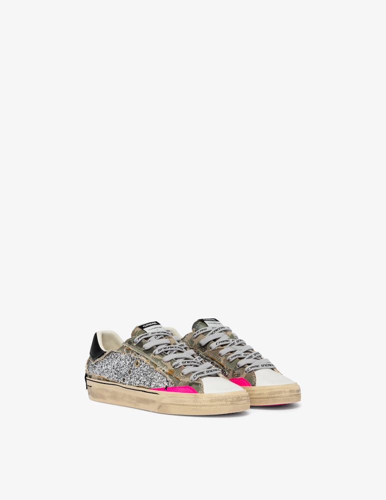 Crime London Sneakers glitter canvas - immagine 2 Crime London Sneakers glitter canvas - immagine 2