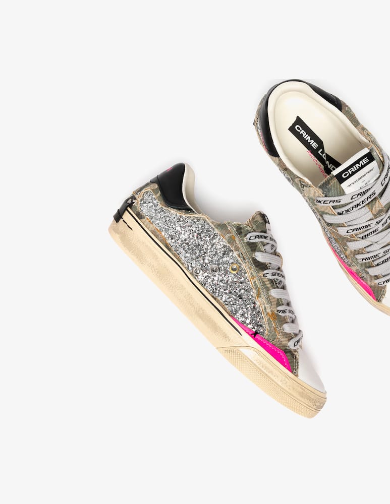 Crime London Sneakers glitter canvas - immagine 5 Crime London Sneakers glitter canvas - immagine 5