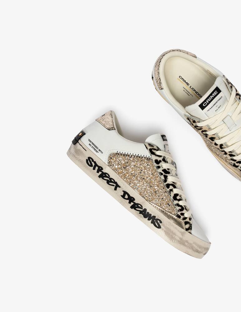 rinascente Crime London Sneakers glitterate distressed
