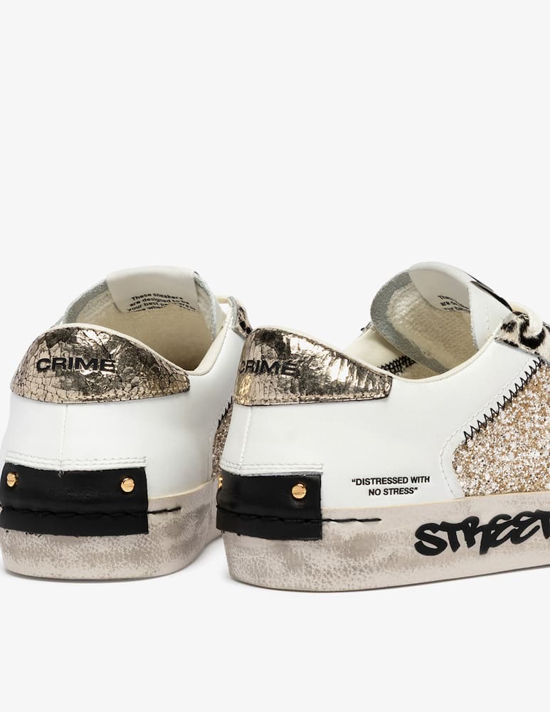 rinascente Crime London Sneakers glitterate distressed