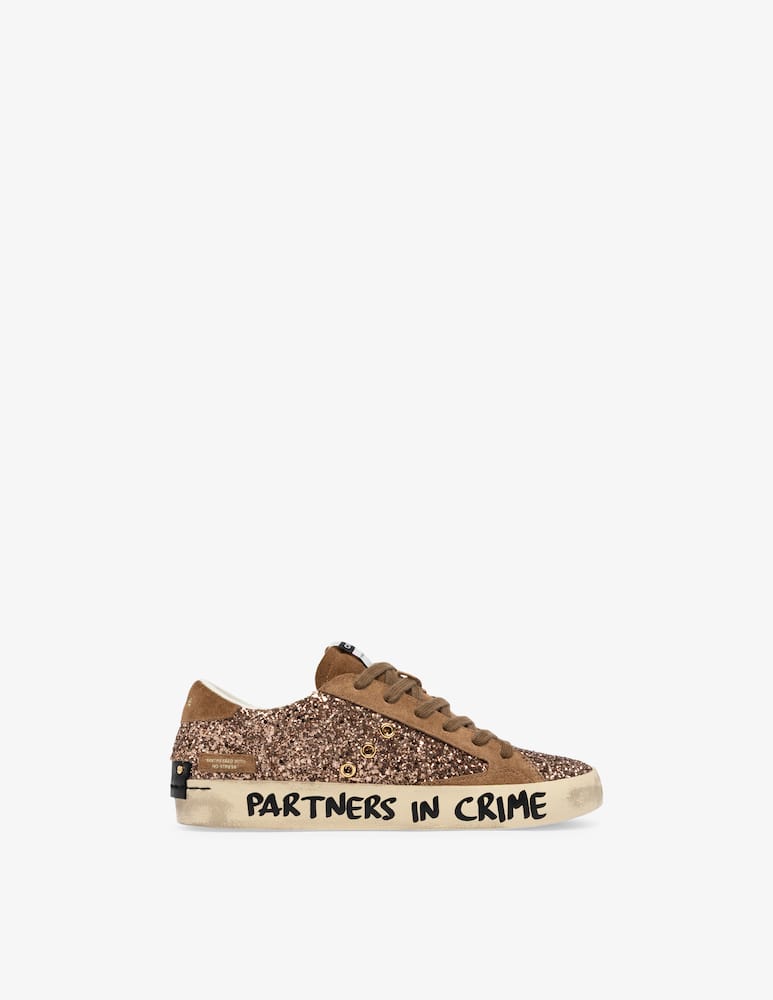 rinascente Crime London Glitter distressed sneakers
