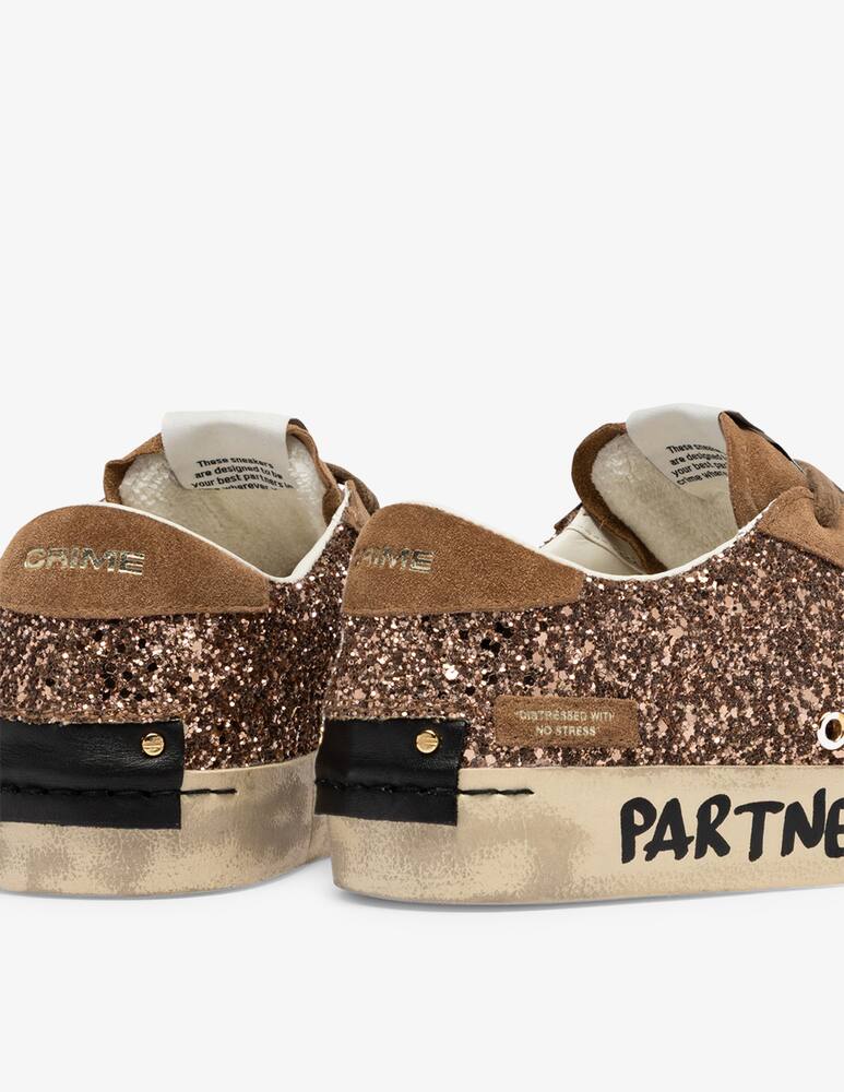 rinascente Crime London Glitter distressed sneakers
