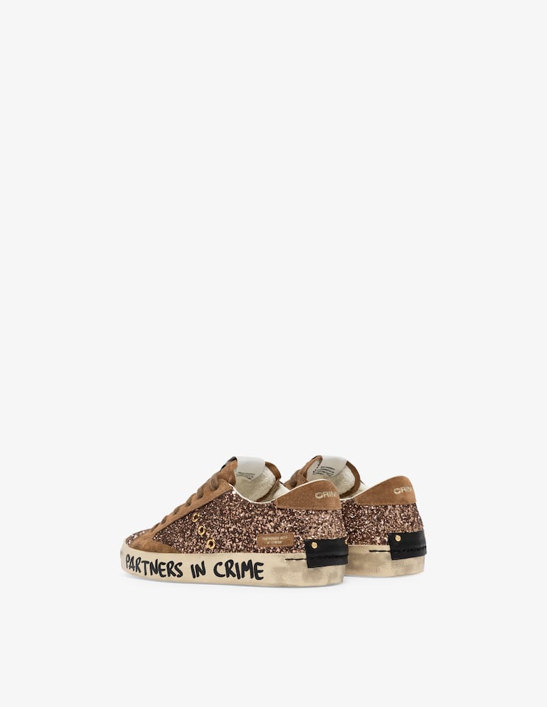 Crime London Glitter distressed sneakers - picture 5