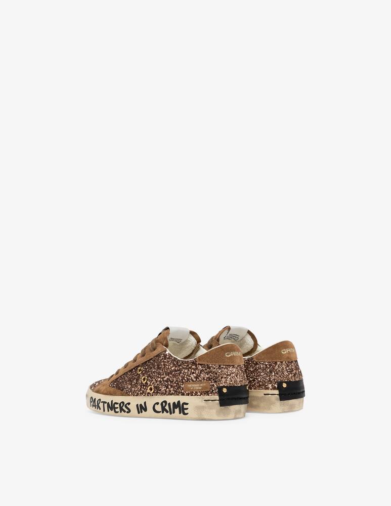 rinascente Crime London Glitter distressed sneakers