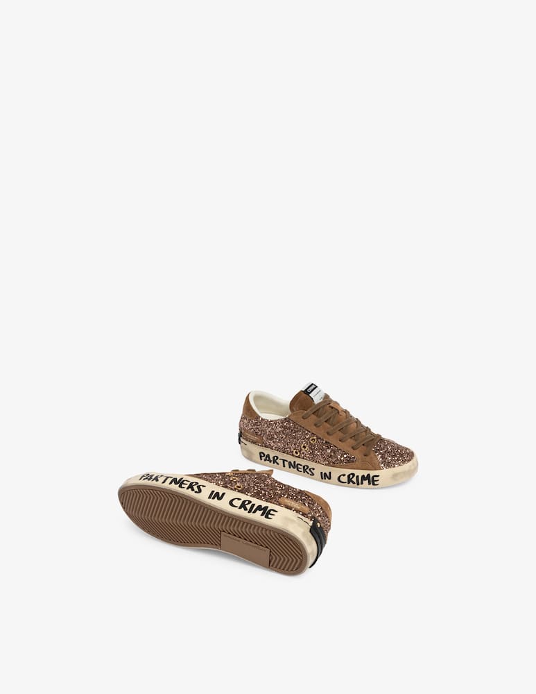 rinascente Crime London Glitter distressed sneakers