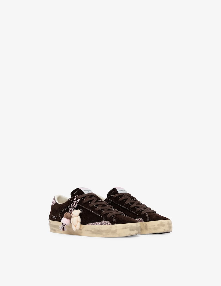 rinascente Crime London Sneakers in suede con charms