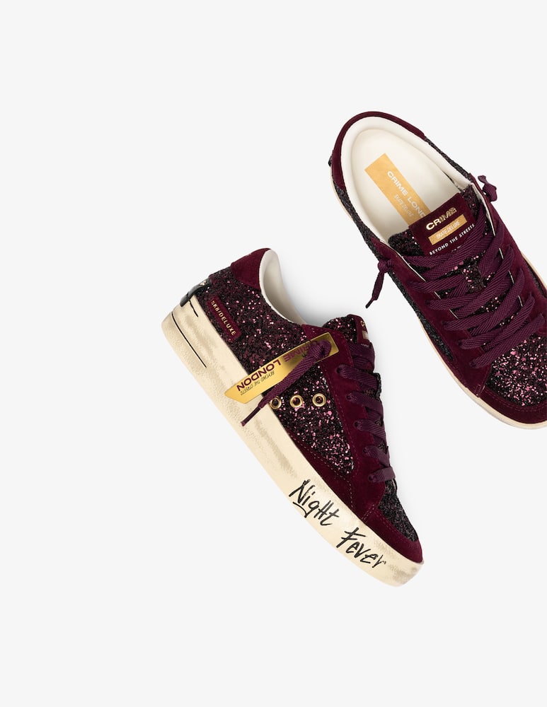 rinascente Crime London Sk8 Deluxe glitter sneakers