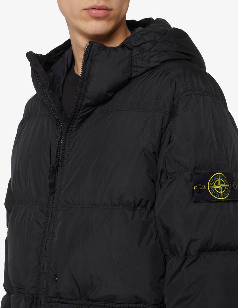 Stone Island Piumino crinkle con cappuccio - immagine 4 Stone Island Piumino crinkle con cappuccio - immagine 4