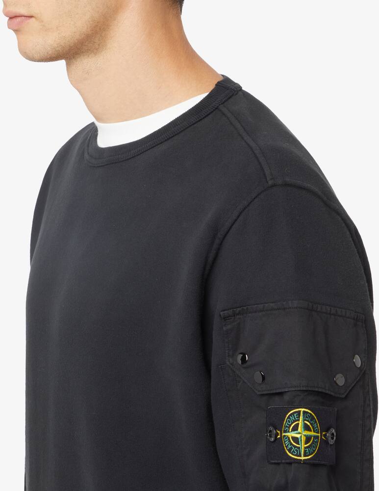 rinascente Stone Island Felpa girocollo con taschino