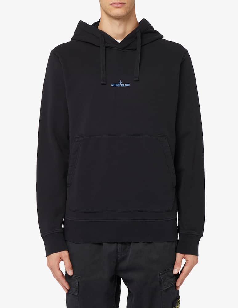 Stone Island Felpa con cappuccio con logo - immagine 1