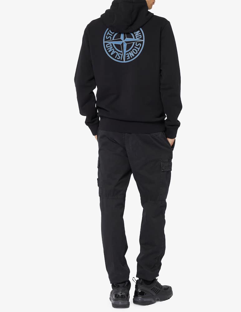 Stone Island Felpa con cappuccio con logo - immagine 2