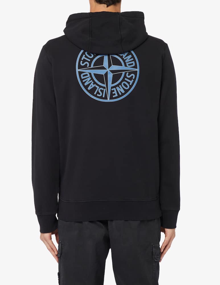 Stone Island Felpa con cappuccio con logo - immagine 3
