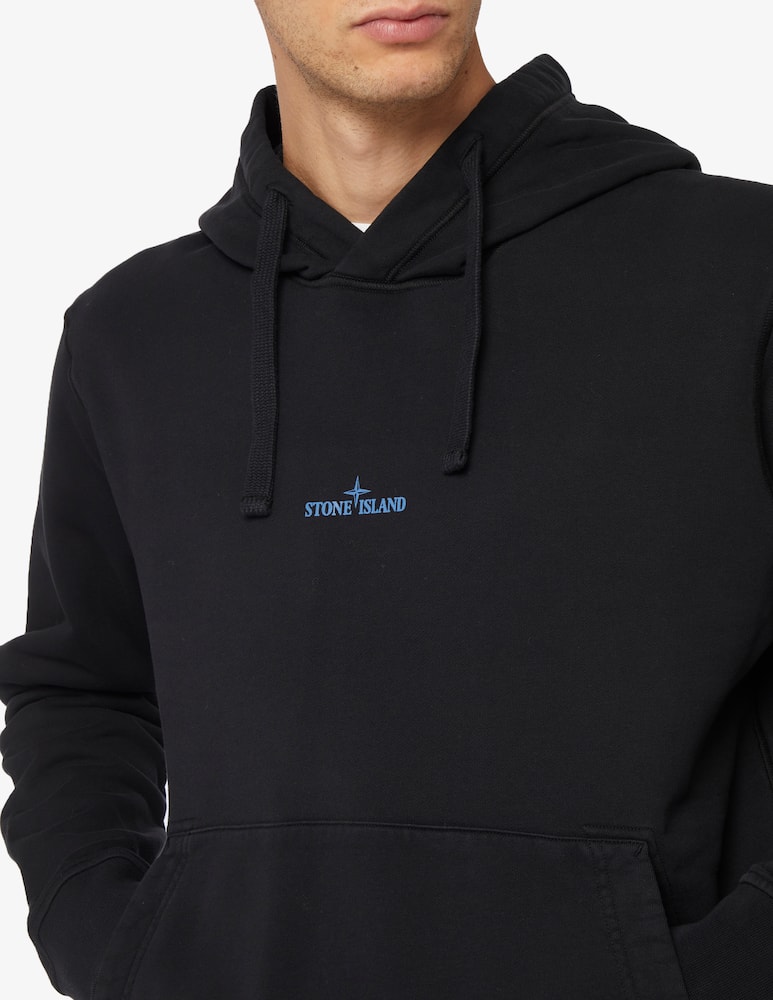 Stone Island Felpa con cappuccio con logo - immagine 4