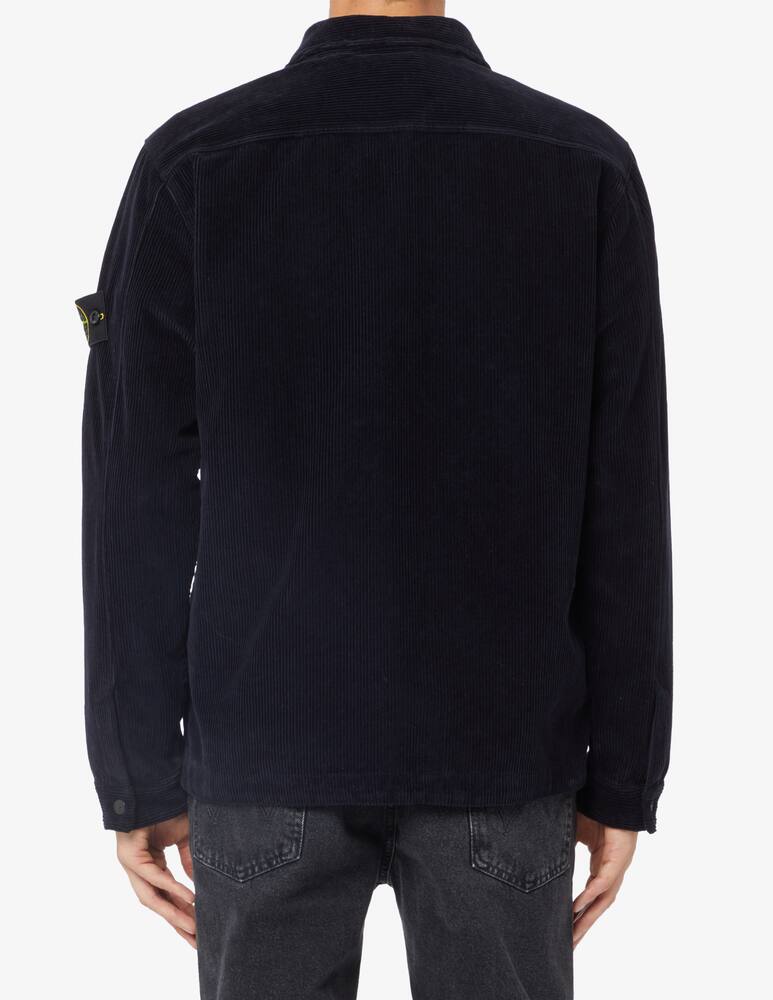 rinascente Stone Island Sovracamicia in velluto con cerniera