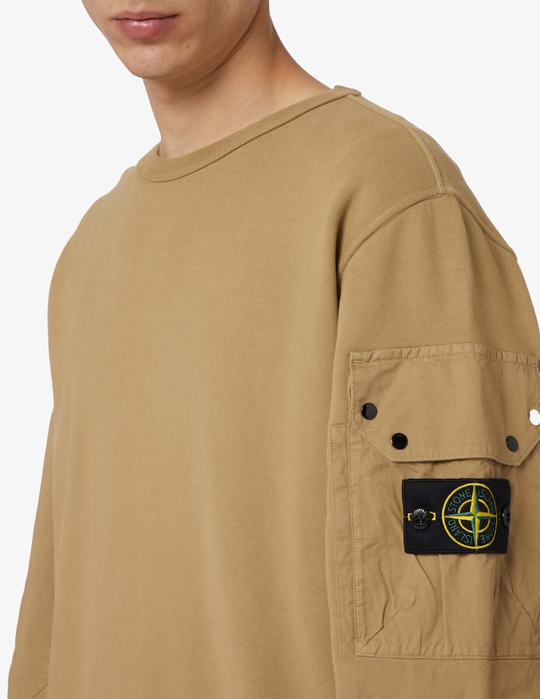 rinascente Stone Island Felpa girocollo con taschino