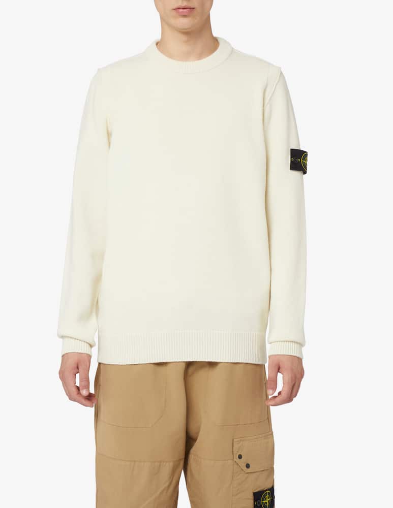 Stone Island Knit lambswool crewneck jumper - picture 1 Stone Island Knit lambswool crewneck jumper - picture 1