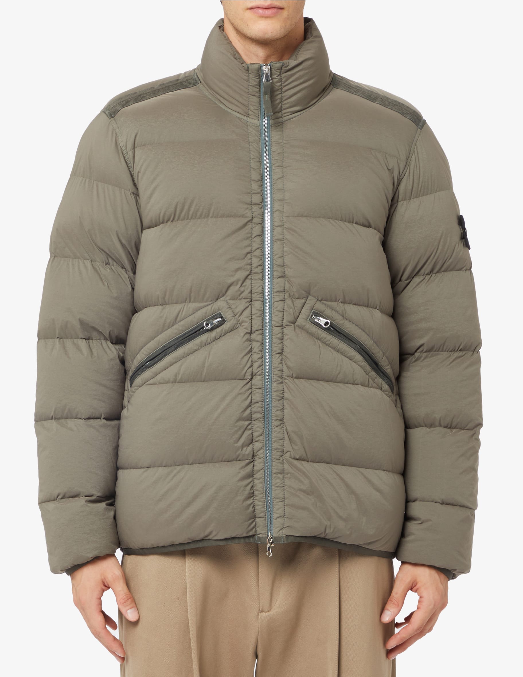Shop Stone Island Seamless downjacket on Rinascente
