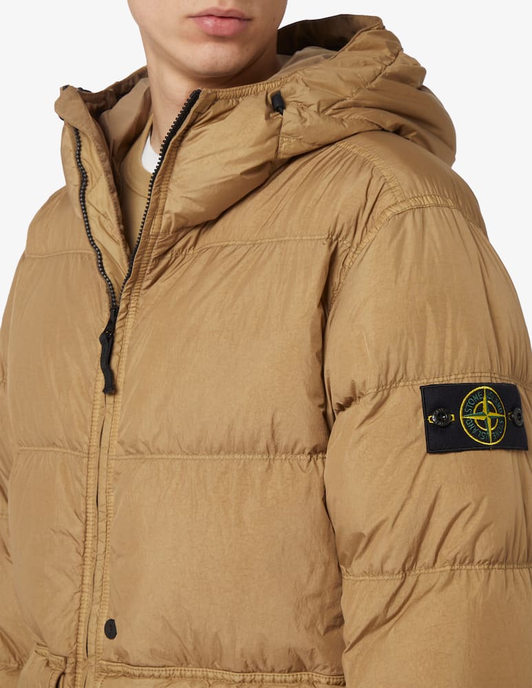 Stone Island Piumino crinkle con cappuccio - immagine 4 Stone Island Piumino crinkle con cappuccio - immagine 4
