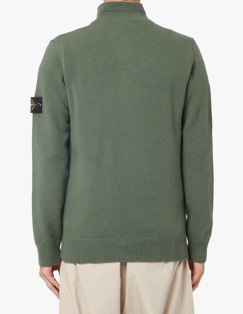 Stone Island Maglione polo mezza zip bottoni - immagine 3