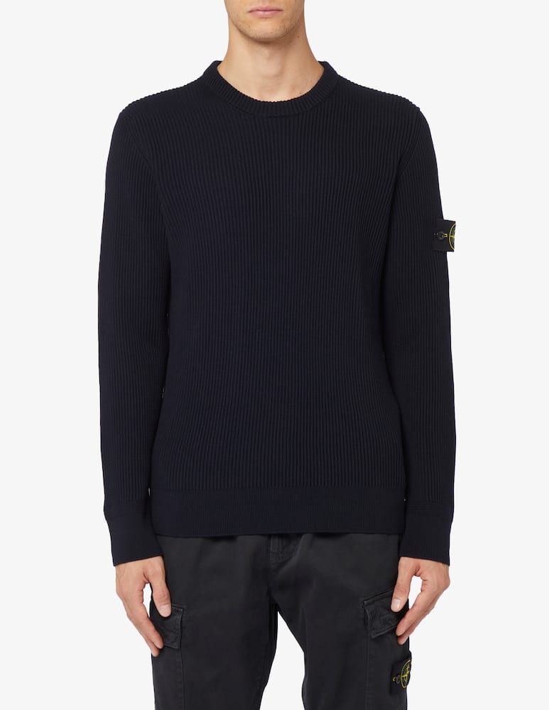 Stone Island Maglia girocollo knit lana costa inglese - immagine 1 Stone Island Maglia girocollo knit lana costa inglese - immagine 1