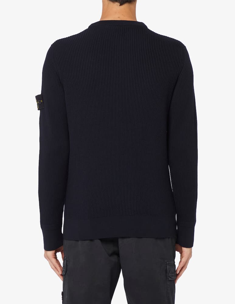 Stone Island Maglia girocollo knit lana costa inglese - immagine 3 Stone Island Maglia girocollo knit lana costa inglese - immagine 3