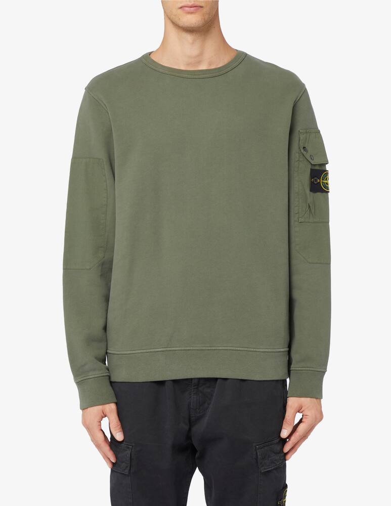 Stone Island Felpa girocollo con taschino - immagine 1 Stone Island Felpa girocollo con taschino - immagine 1