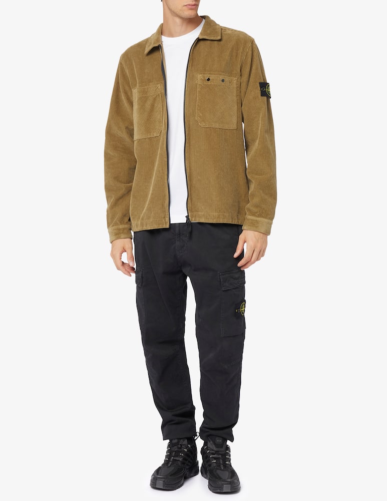 Stone Island Sovracamicia in velluto con cerniera - immagine 2 Stone Island Sovracamicia in velluto con cerniera - immagine 2