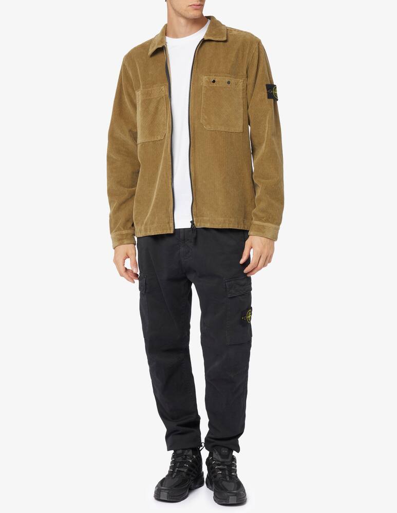 rinascente Stone Island Sovracamicia in velluto con cerniera