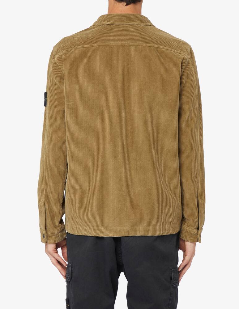 rinascente Stone Island Sovracamicia in velluto con cerniera