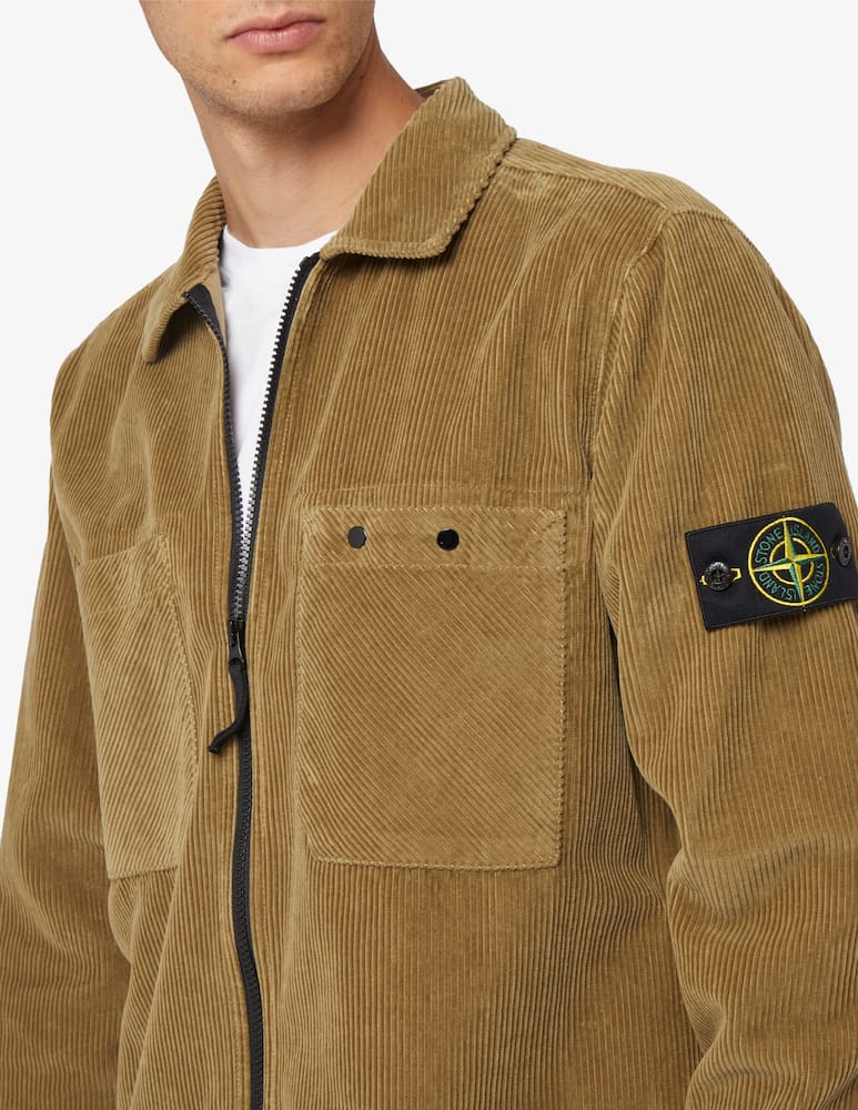 Stone Island Sovracamicia in velluto con cerniera - immagine 4 Stone Island Sovracamicia in velluto con cerniera - immagine 4